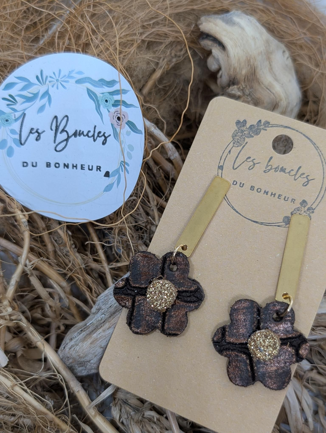 Marguerite m1107 marron bronze cuivre