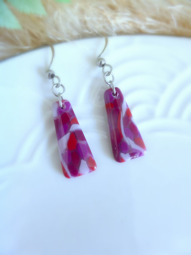 Boucles d'oreilles petit trapèze - Murmures d'automne 