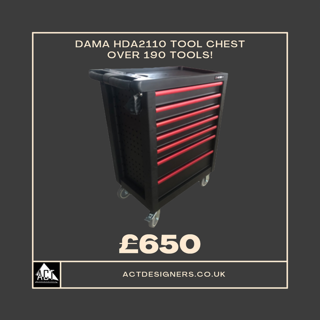 Dama HDA2110 Starter Tool Chest with Tools