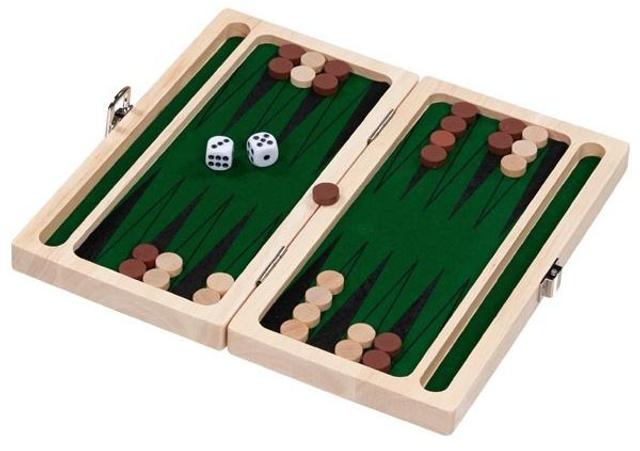 Estuche de backgammon