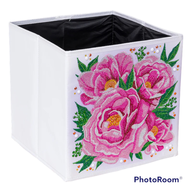 Pink Flower Storage Box