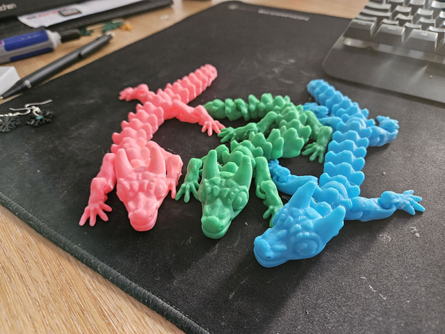 Fully Articulated Baby Bull Dragon