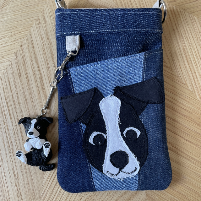 Banjo Border Collie phone pouch