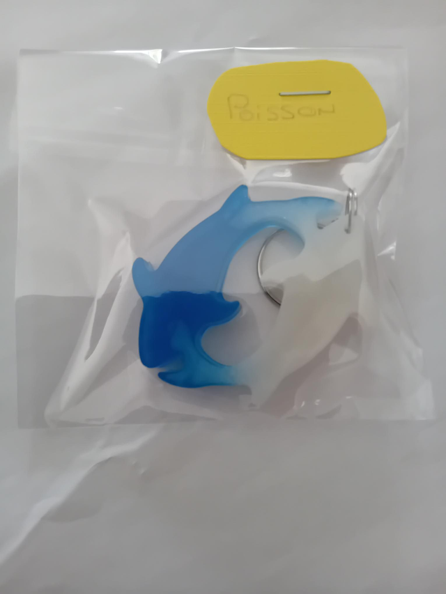 Porte clef signé astrologique poisson 