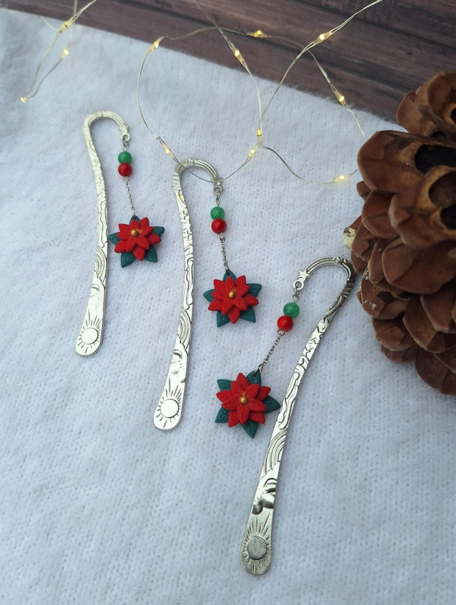 Marque-pages - Poinsettia