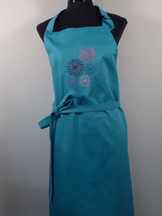 Schürze türkis „Pusteblumen“