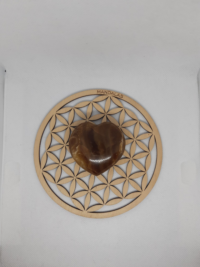 Cœur en Calcite Marron (149 grammes)