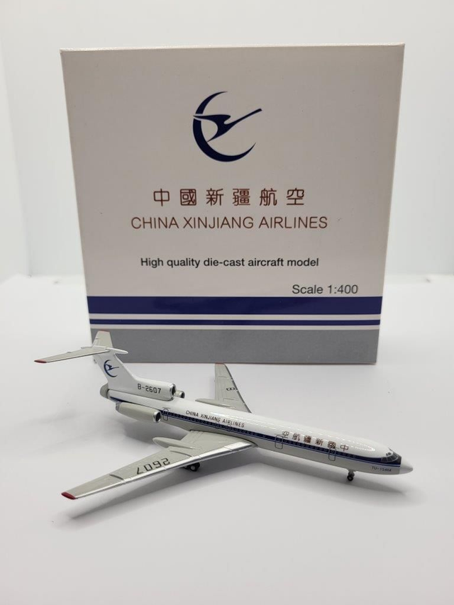 China Xinjiang Airlines  Tupolev TU-154M (B-2607), Golden Wings, 1:400