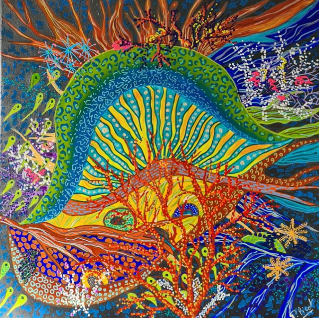 LES CORAUX   60x60cm