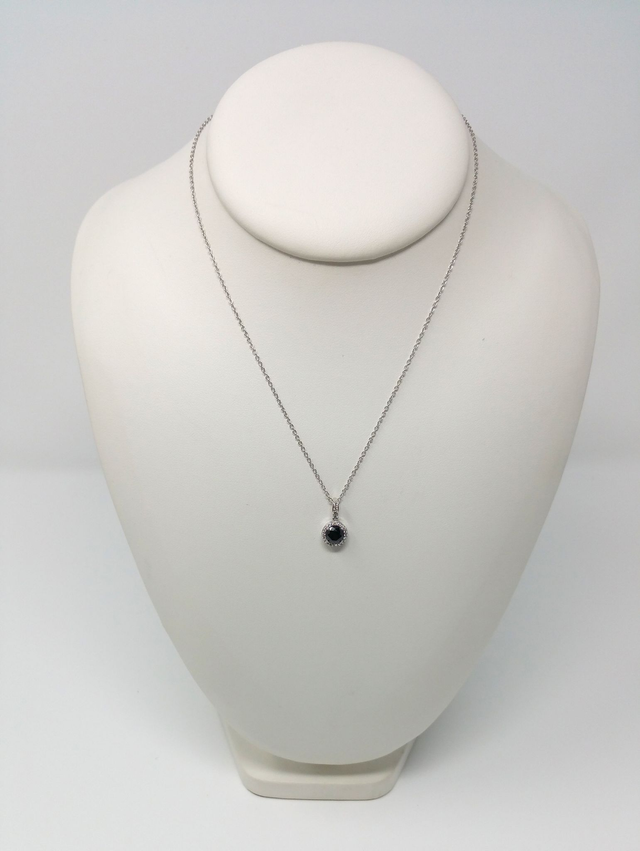 COLLIER ROND ARGENT RHODIE 40CM ZIRCONIUM - 317561