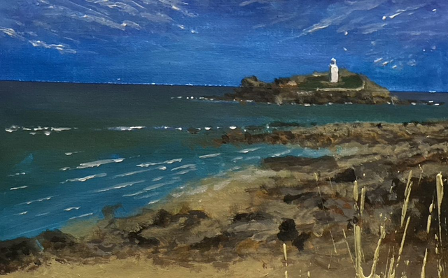 Godrevy Lighthouse in Cornwall