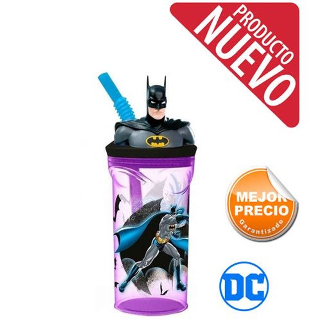 VASO CON FIGURA 3D BATMAN