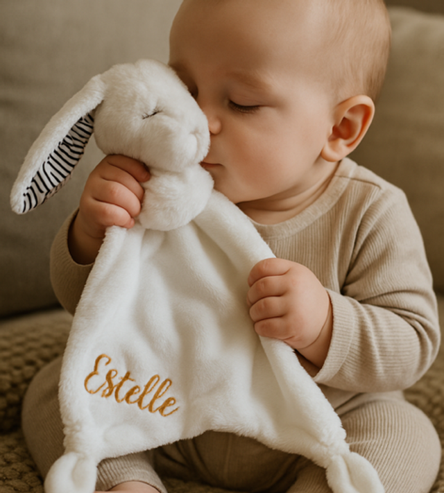 Doudou lapin tout doux 