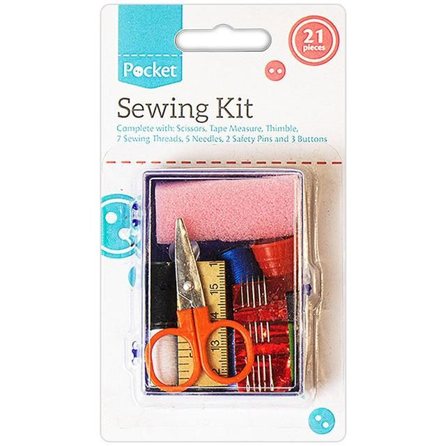 Pocket 21 Piece Mini Travel Sewing Kit K108