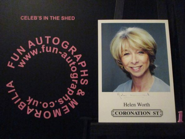 Helen Worth (Gail Platt) Original Coronation Street Pre-Print Cast Card (1)