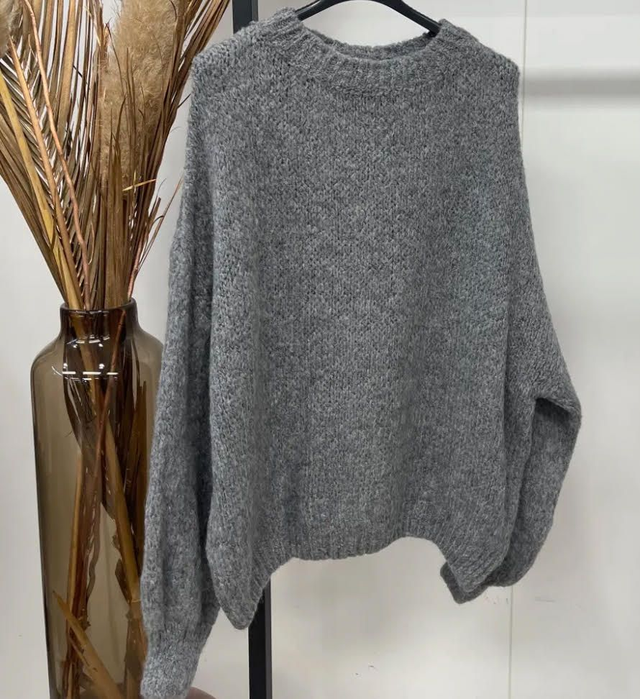 Soft Oversized Trui Grijs