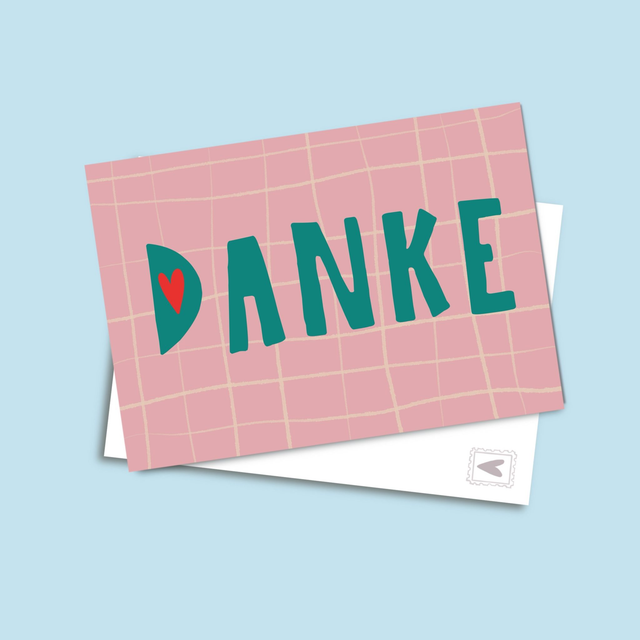 Danke - Postkarte
