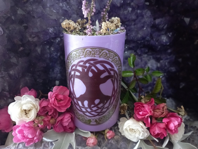 Bougie pilier Yggdrasil