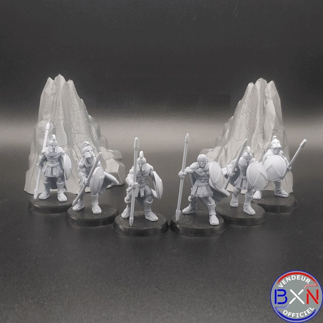 Les guerriers Spartiates : Pack 02 - Jeu de role - RPG - Miniature