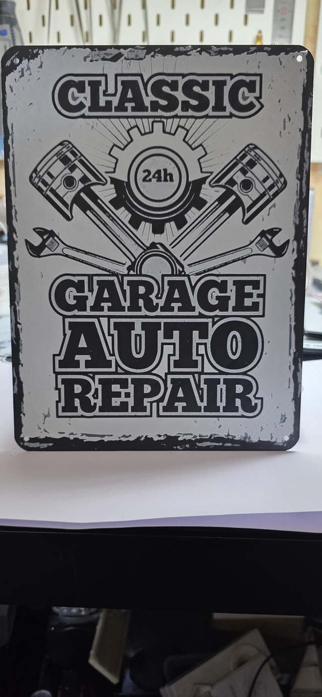 Plaque déco classique garage vintage