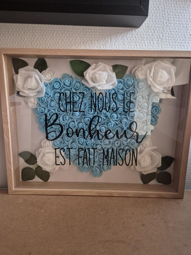 Cadre florale &quot;Le bonheur&quot;