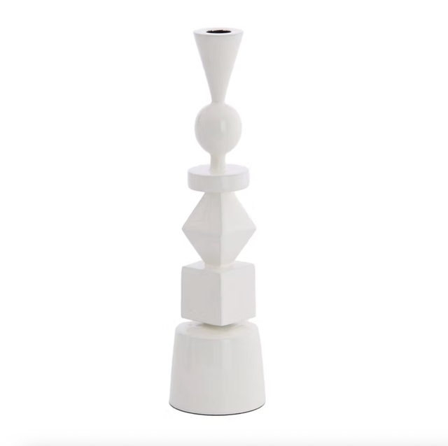 SOLARA LRG candle stick shiny white