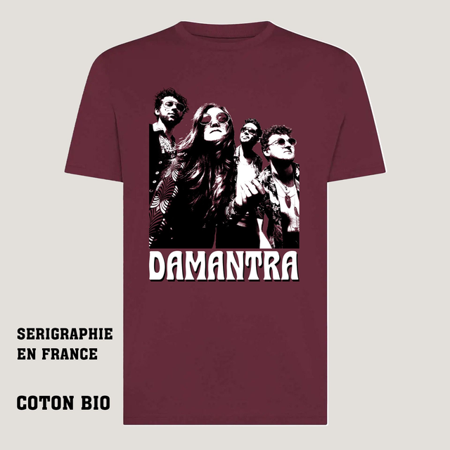 T-shirt Rétro Bordeaux