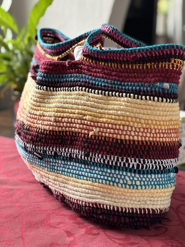 Upcycling-Tasche (Badetasche, Shopper)