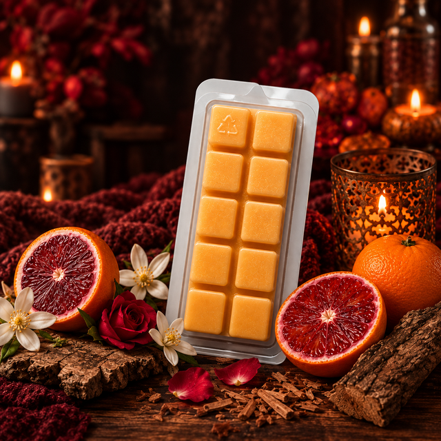 BLOOD ORANGE & OAKWOOD CLAMSHELL