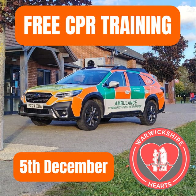 CPR Training - 5th December (free entry - please see details)