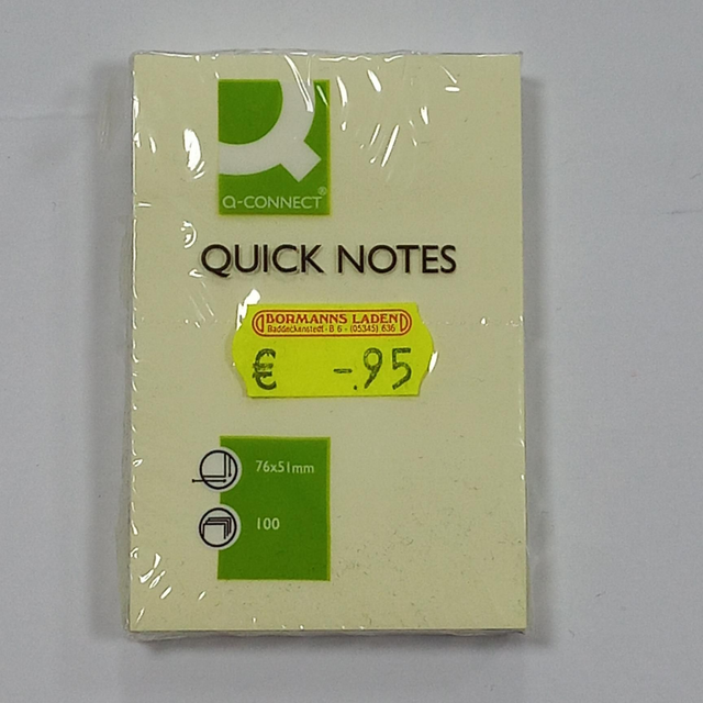Q-Connect Quick Notes 100 Blatt 76x51mm
