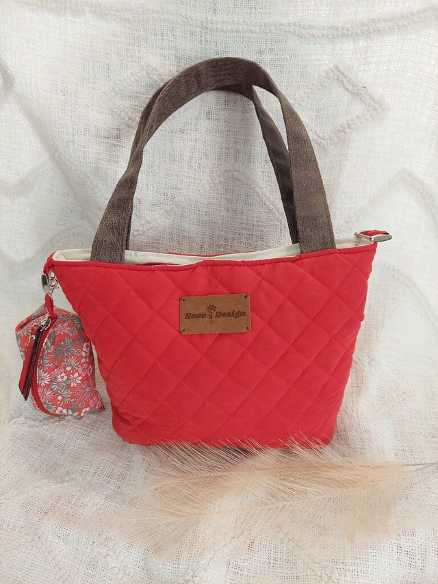 Sac à mains RUBIS et son petit porte monnaie