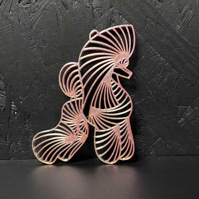 3D - Poodle Puppy Rose Gold