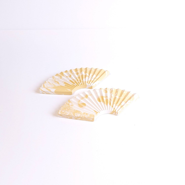 2 Pose-couverts / ustensiles jaune