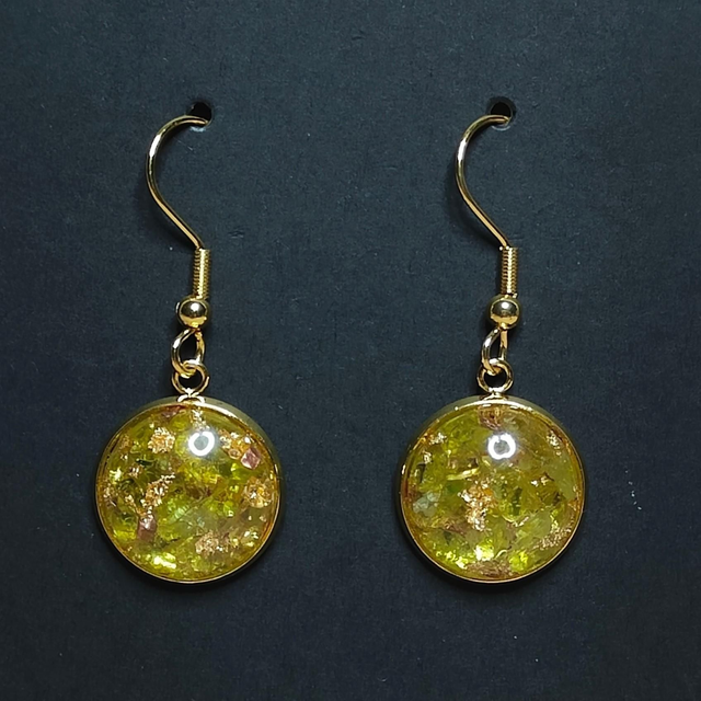 Boucle d&#039;oreille péridot 