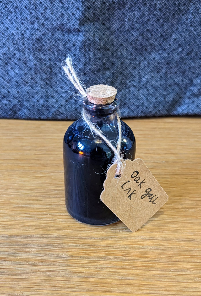 Oak gall ink