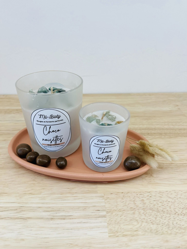 Bougie Aventurine : Choco Noisettes
