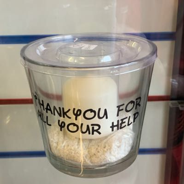 Thankyou For All Your Help Candle   