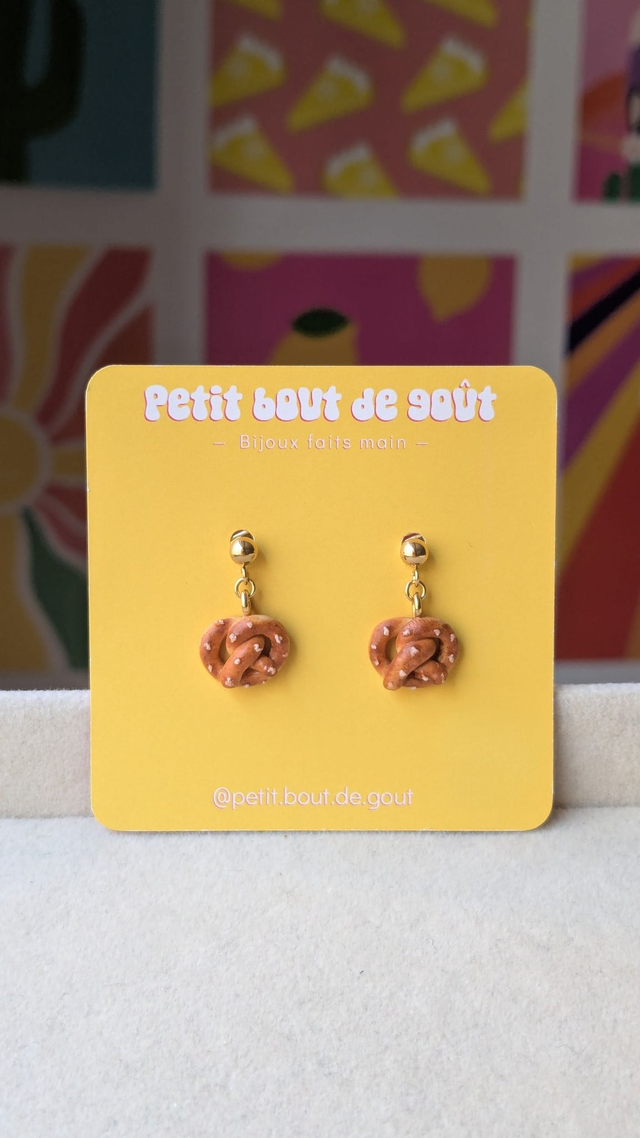 Boucles d'oreilles bretzels