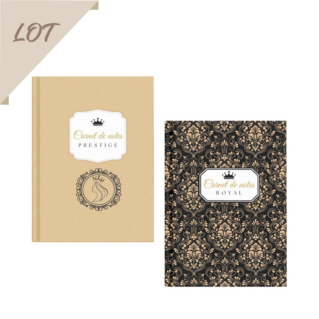 Lot 2 carnets ROYAL et PRESTIGE