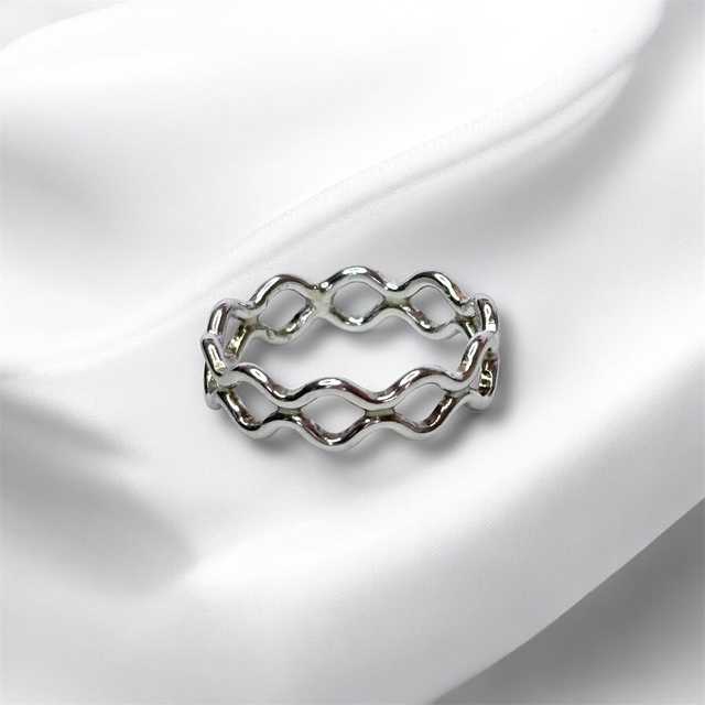 Silver Wave Ring