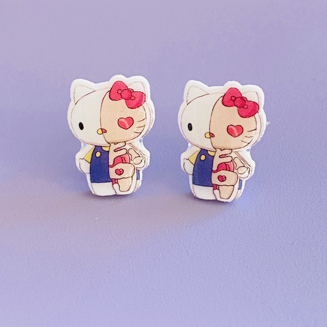 Boucles d’oreilles Hello Kitty Skull