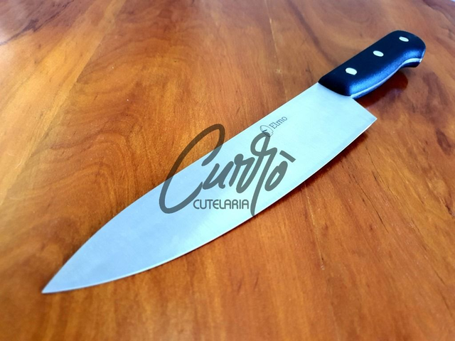 Faca Gourmet Chef Premium 9" Elmo Aço Inox e Polipropileno