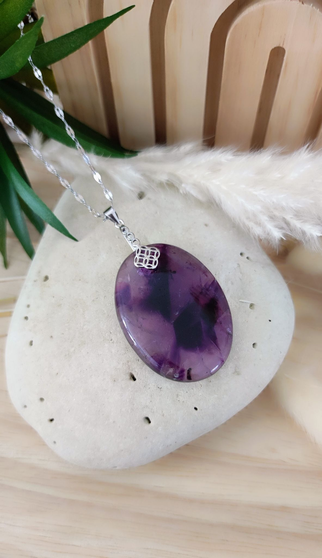 Pendentif Améthyste Étoilée Trapiche
