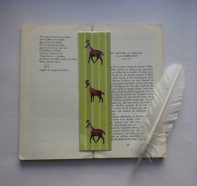 La harde de chamois du marque-page