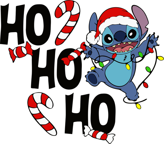 Christmas Stitch HO HO HO DTF