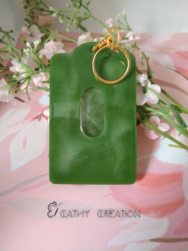 Étui vert marbré blanc 