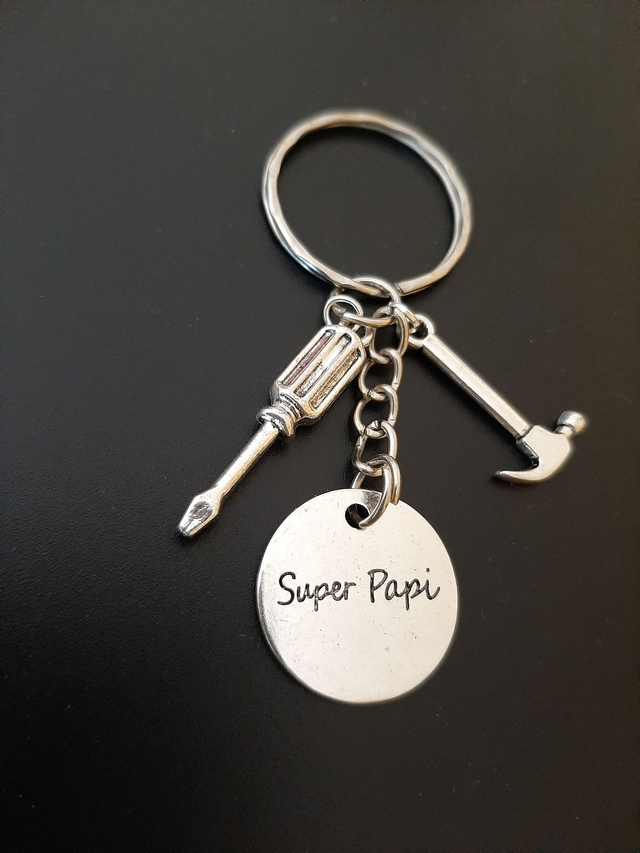 Porte-clés Super Papi Bricoleur