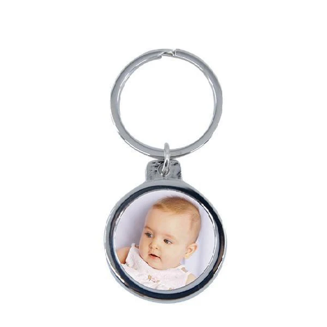 Round Bottle Opener Metal Keyring