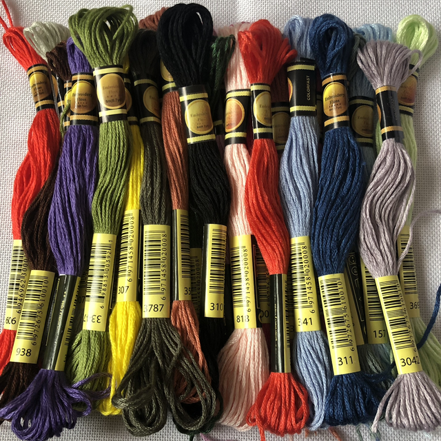  25 skeins of CXC Embroidery Thread
